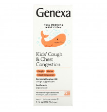 Genexa, Kid's Cough & Chest Congestion, Organic Blueberries, 4 fl oz (118 ml)