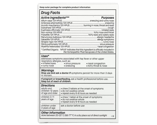 Genexa LLC, Allergy Care, Organic Allergy & Decongestant, Organic Acai Berry , 60 Chewable Tablets Genexa LLC, Allergy Care, Organic Allergy & Decongestant, Organic Acai Berry , 60 Chewable Tablets