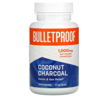 BulletProof, Coconut Charcoal, Detox & Gas Relief, 1,000 mg, 90 Veg Capsules