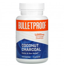 BulletProof, Coconut Charcoal, Detox & Gas Relief, 1,000 mg, 90 Veg Capsules