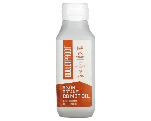 BulletProof, Brain Octane, C8 MCT Oil, 14 fl oz (414 ml) BulletProof, Brain Octane, C8 MCT Oil, 14 fl oz (414 ml)