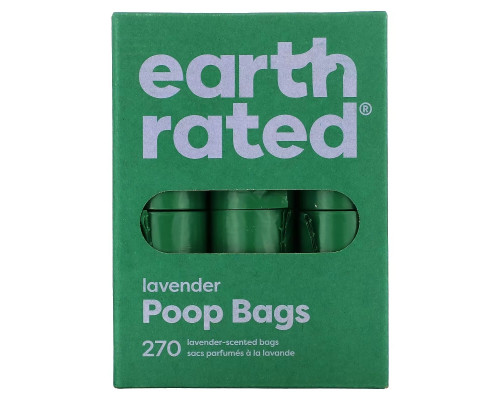 Earth Rated, Dog Poop Bags, Lavender, 270 Bags Earth Rated, Dog Poop Bags, Lavender, 270 Bags