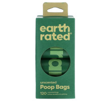 Earth Rated, Dog Poop Bags, Unscented, 120 Bags