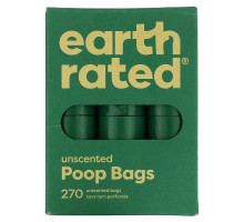 Earth Rated, Dog Poop Bags, Unscented, 270 Bags