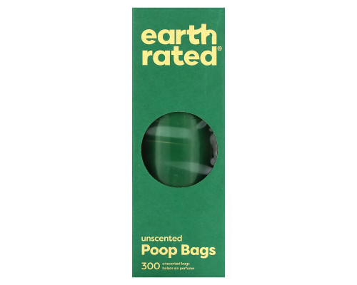 Earth Rated, Dog Waste Bags, Unscented, 300 Bags Earth Rated, Dog Waste Bags, Unscented, 300 Bags