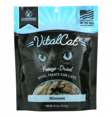 Vital Essentials, Vital Cat, Freeze Dried Treats for Cats, Minnows, 0.5 oz (14.2 g)