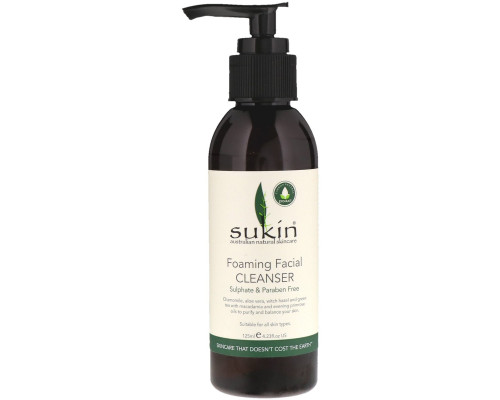 Sukin, Foaming Facial Cleanser, 4.23 fl oz (125 ml) Sukin, Foaming Facial Cleanser, 4.23 fl oz (125 ml)
