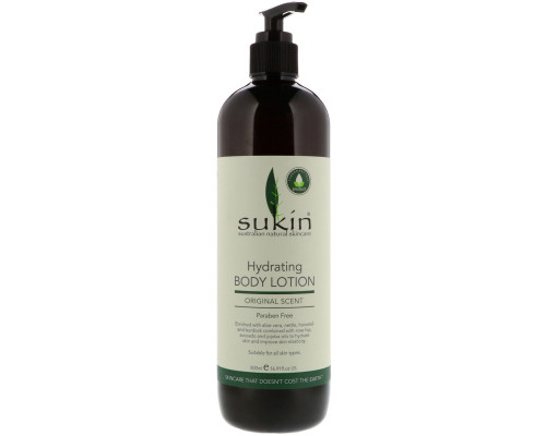 Sukin, Hydrating Body Lotion, Original Scent, 16.9 fl oz (500 ml) Sukin, Hydrating Body Lotion, Original Scent, 16.9 fl oz (500 ml)
