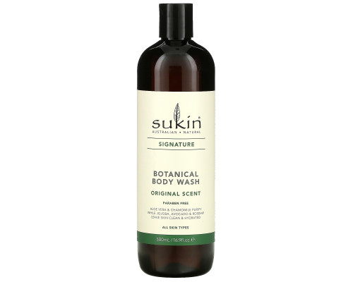 Sukin, Super Greens, растительный гель для душа, натуральный аромат, 16,91 ж. унц. (500 мл) Sukin, Super Greens, растительный гель для душа, натуральный аромат, 16,91 ж. унц. (500 мл)