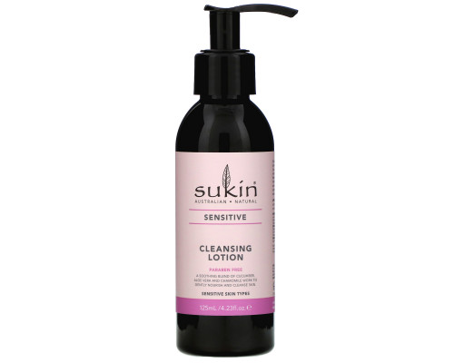 Sukin, Cleansing Lotion, Sensitive, 4.23 fl oz (125 ml) Sukin, Cleansing Lotion, Sensitive, 4.23 fl oz (125 ml)