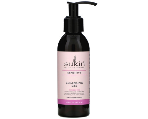 Sukin, Cleansing Gel, Sensitive, 4.23 fl oz (125 ml) Sukin, Cleansing Gel, Sensitive, 4.23 fl oz (125 ml)
