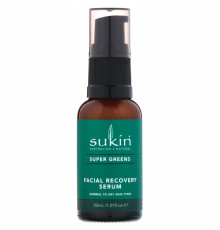 Sukin, Super Greens, восстанавливающая сыворотка для лица, 1,01 ж. унц. (30 мл)