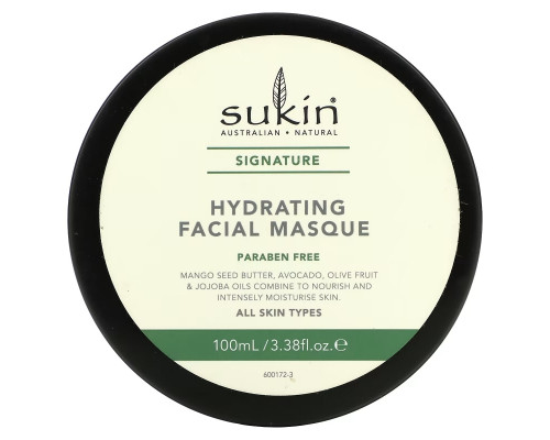 Sukin, Hydrating Facial Masque, 3.38 fl oz (100 ml) Sukin, Hydrating Facial Masque, 3.38 fl oz (100 ml)