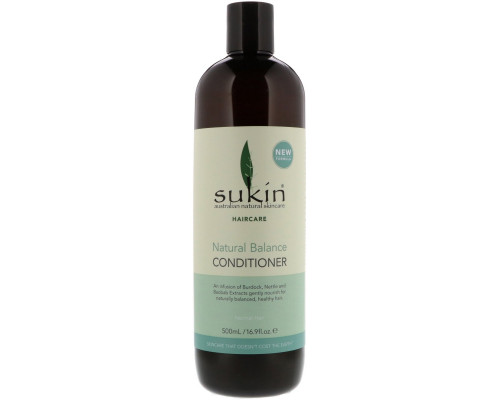 Sukin, Natural Balance Conditioner, Normal Hair, 16.9 fl oz (500 ml) Sukin, Natural Balance Conditioner, Normal Hair, 16.9 fl oz (500 ml)