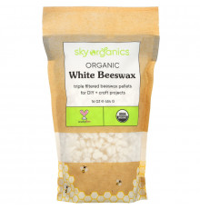 Sky Organics, Organic, White Beeswax Pellets , 16 oz (453 g)