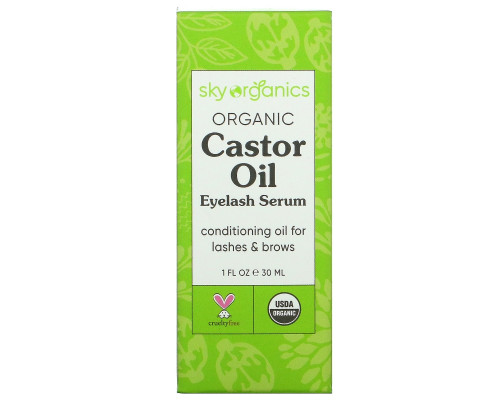 Sky Organics, Organic Castor Oil, Eyelash Enhancer Serum, 1 fl oz (30 ml) Sky Organics, Organic Castor Oil, Eyelash Enhancer Serum, 1 fl oz (30 ml)