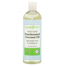 Sky Organics, Fractionated Coconut Oil, 100% Pure and Natural, 16 fl oz (473 ml)