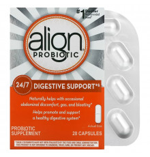 Align Probiotics, 24/7 Digestive Support, Probiotic Supplement, 28 Capsules