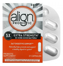 Align Probiotics, 24/7 Digestive Support, Probiotic Supplement, Extra Strength, 21 Capsules