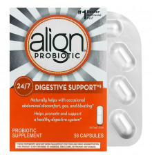 Align Probiotics, 24/7 Digestive Support, Probiotic Supplement, 56 Capsules