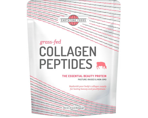 Earthtone Foods, Grass-Fed Collagen Peptides, Unflavored, 16 oz (454 g) Earthtone Foods, Grass-Fed Collagen Peptides, Unflavored, 16 oz (454 g)