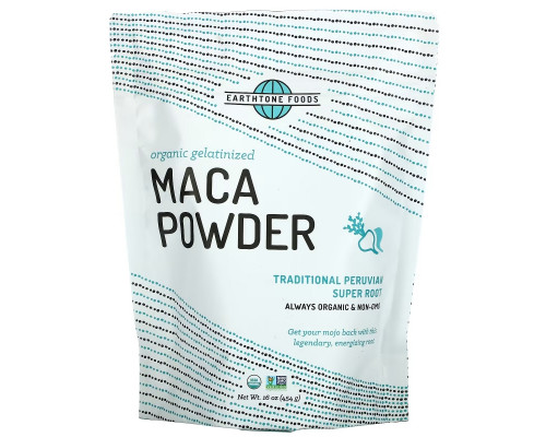 Earthtone Foods, Organic Gelatinized Maca Powder, 16 oz (454 g)