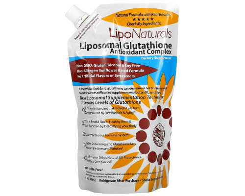 Lipo Naturals, Liposomal Glutathione Antioxidant Complex , 15 oz (443 ml) Lipo Naturals, Liposomal Glutathione Antioxidant Complex , 15 oz (443 ml)