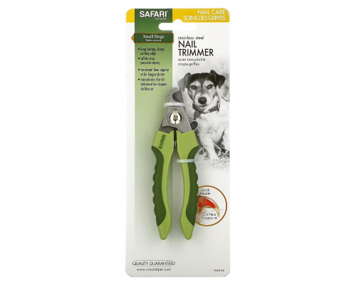 Safari, Stainless Steel Nail Trimmer, Small Dogs, 1 Tool Safari, Stainless Steel Nail Trimmer, Small Dogs, 1 Tool