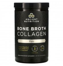 Dr. Axe / Ancient Nutrition, Коллаген из костного бульона, очищенный, 450 г (15.9 oz)