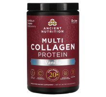 Dr. Axe / Ancient Nutrition, Multi Collagen Protein, Vanilla, 16.8 oz (475 g)