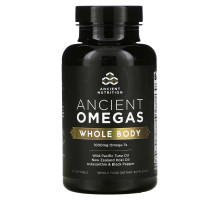 Dr. Axe / Ancient Nutrition, Ancient Omegas, Whole Body, 1,000 mg, 90 Softgels