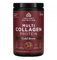 Dr. Axe / Ancient Nutrition, Multi Collagen Protein, Cold Brew Collagen, 17.6 oz (500 g)