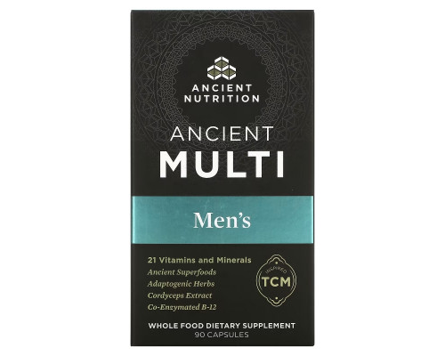 Dr. Axe / Ancient Nutrition, Ancient Multi, Men's, 90 Capsules