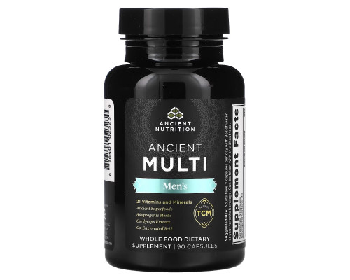 Dr. Axe / Ancient Nutrition, Ancient Multi, Men's, 90 Capsules