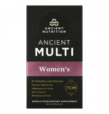 Dr. Axe / Ancient Nutrition, Ancient Multi, Women's, 90 Capsules