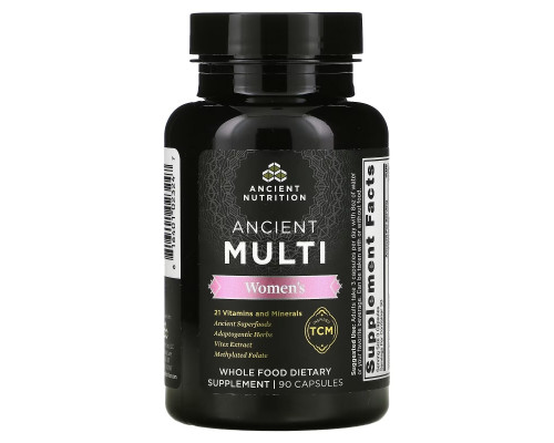 Dr. Axe / Ancient Nutrition, Ancient Multi, Women's, 90 Capsules Dr. Axe / Ancient Nutrition, Ancient Multi, Women's, 90 Capsules