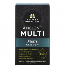 Dr. Axe / Ancient Nutrition, Ancient Multi, Men's One Daily, 30 Capsules