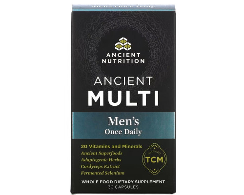 Dr. Axe / Ancient Nutrition, Ancient Multi, Men's One Daily, 30 Capsules Dr. Axe / Ancient Nutrition, Ancient Multi, Men's One Daily, 30 Capsules