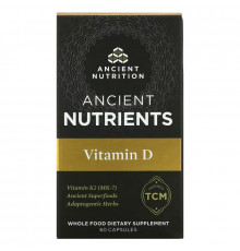 Dr. Axe / Ancient Nutrition, Ancient Nutrients, витамин D, 60 капсул