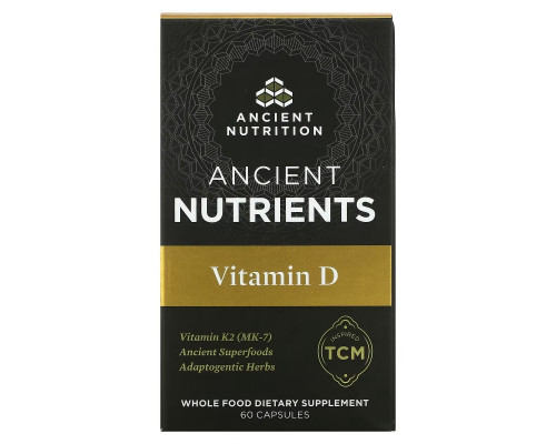 Dr. Axe / Ancient Nutrition, Ancient Nutrients, витамин D, 60 капсул Dr. Axe / Ancient Nutrition, Ancient Nutrients, витамин D, 60 капсул