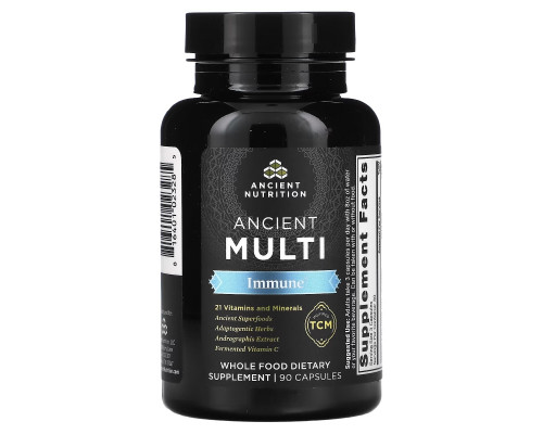 Dr. Axe / Ancient Nutrition, Ancient Multi, для иммунитета, 90 капсул Dr. Axe / Ancient Nutrition, Ancient Multi, для иммунитета, 90 капсул