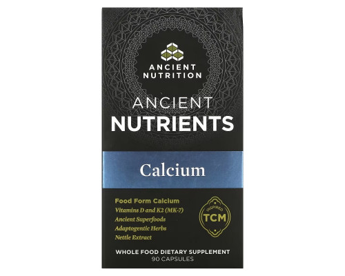 Dr. Axe / Ancient Nutrition, Calcium, 90 Capsules Dr. Axe / Ancient Nutrition, Calcium, 90 Capsules
