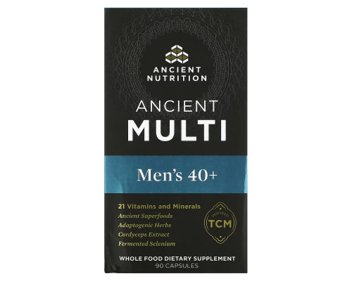 Dr. Axe / Ancient Nutrition, Ancient Multi, Men's 40+, 90 Capsules