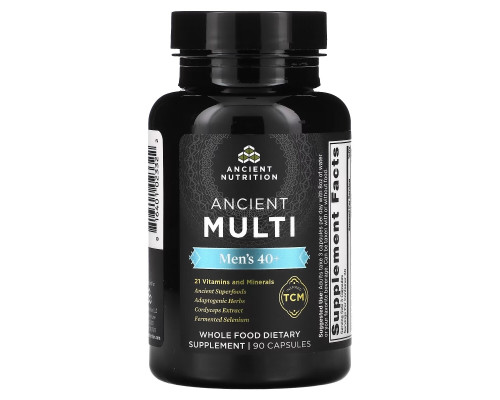 Dr. Axe / Ancient Nutrition, Ancient Multi, Men's 40+, 90 Capsules