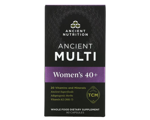 Dr. Axe / Ancient Nutrition, Ancient Multi, для женщин от 40 лет, 90 капсул Dr. Axe / Ancient Nutrition, Ancient Multi, для женщин от 40 лет, 90 капсул