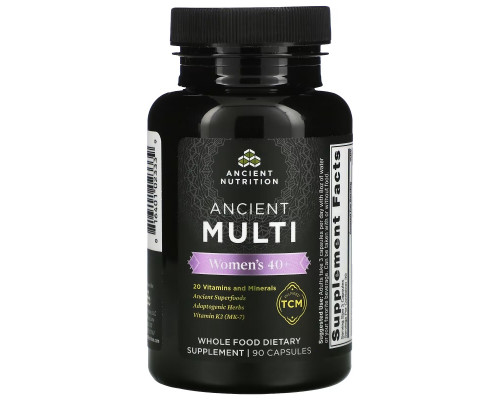 Dr. Axe / Ancient Nutrition, Ancient Multi, для женщин от 40 лет, 90 капсул Dr. Axe / Ancient Nutrition, Ancient Multi, для женщин от 40 лет, 90 капсул