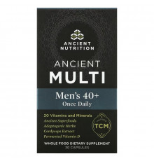 Dr. Axe / Ancient Nutrition, Ancient Multi, Men's 40+ Once Daily, 30 Capsules