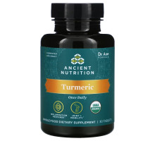 Dr. Axe / Ancient Nutrition, Turmeric, Once Daily, 30 Tablets