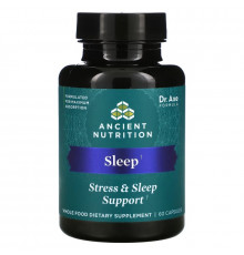 Dr. Axe / Ancient Nutrition, Sleep, Stress & Sleep Support, 60 Capsules