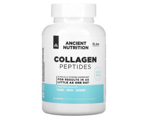 Dr. Axe / Ancient Nutrition, Collagen Peptides, 30 Tablets Dr. Axe / Ancient Nutrition, Collagen Peptides, 30 Tablets